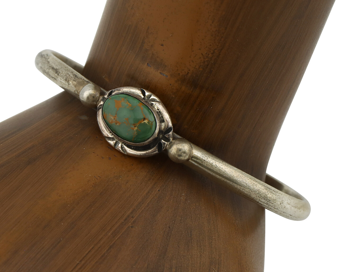 Navajo Bracelet .925 Silver Royston Turquoise Native American Artist C.90’s