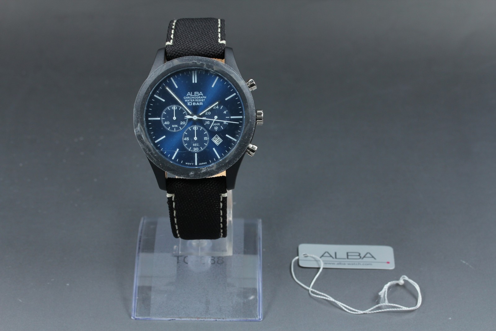 [Top MINT] Seiko Alba VD53-X347 Blue Dial Chronograph Date Quartz Men’s Watch