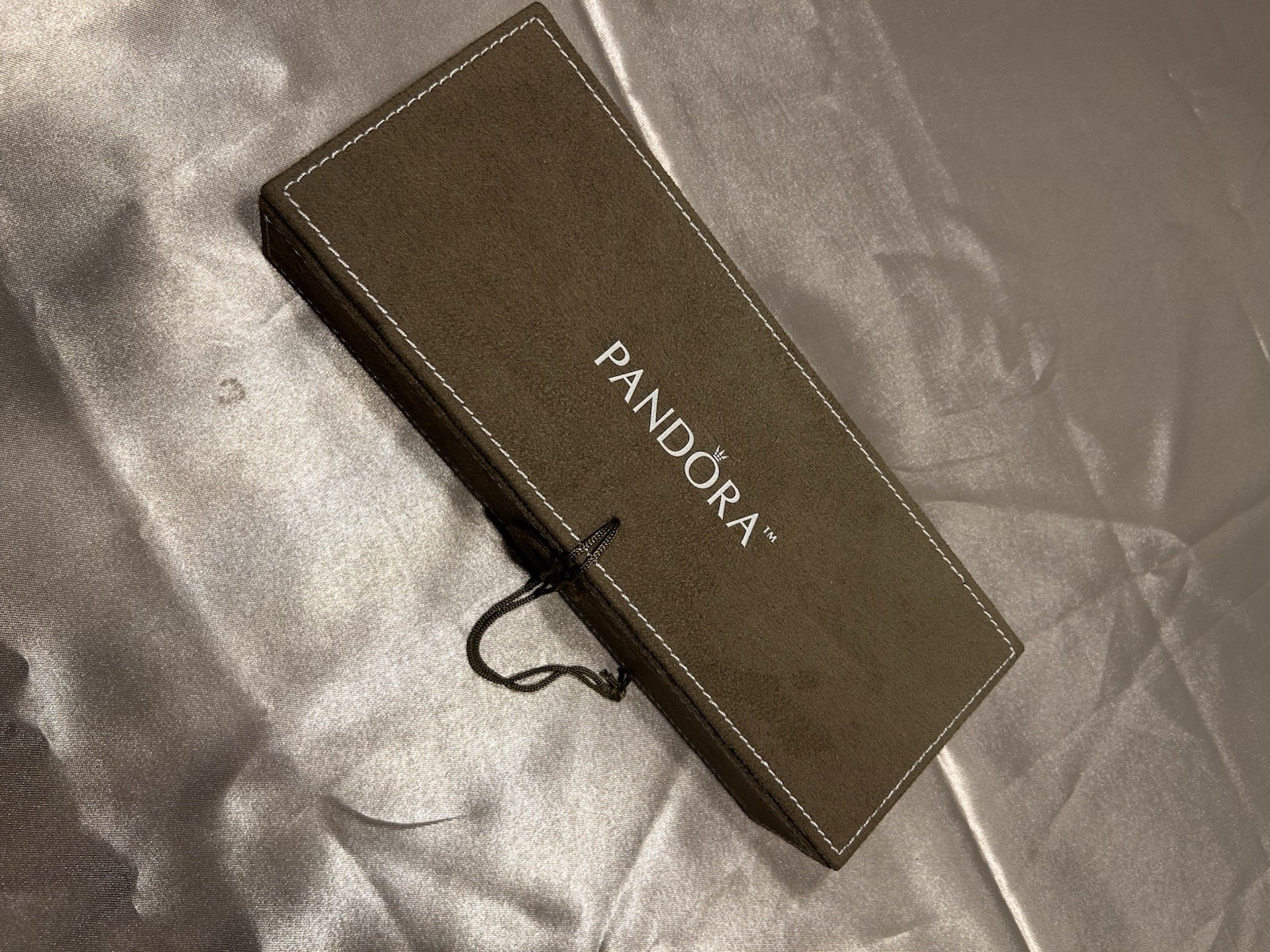 PANDORA Travel Jewelry Box 3-Tier Organizer – W/ Tool & Sealed Cloth Brown