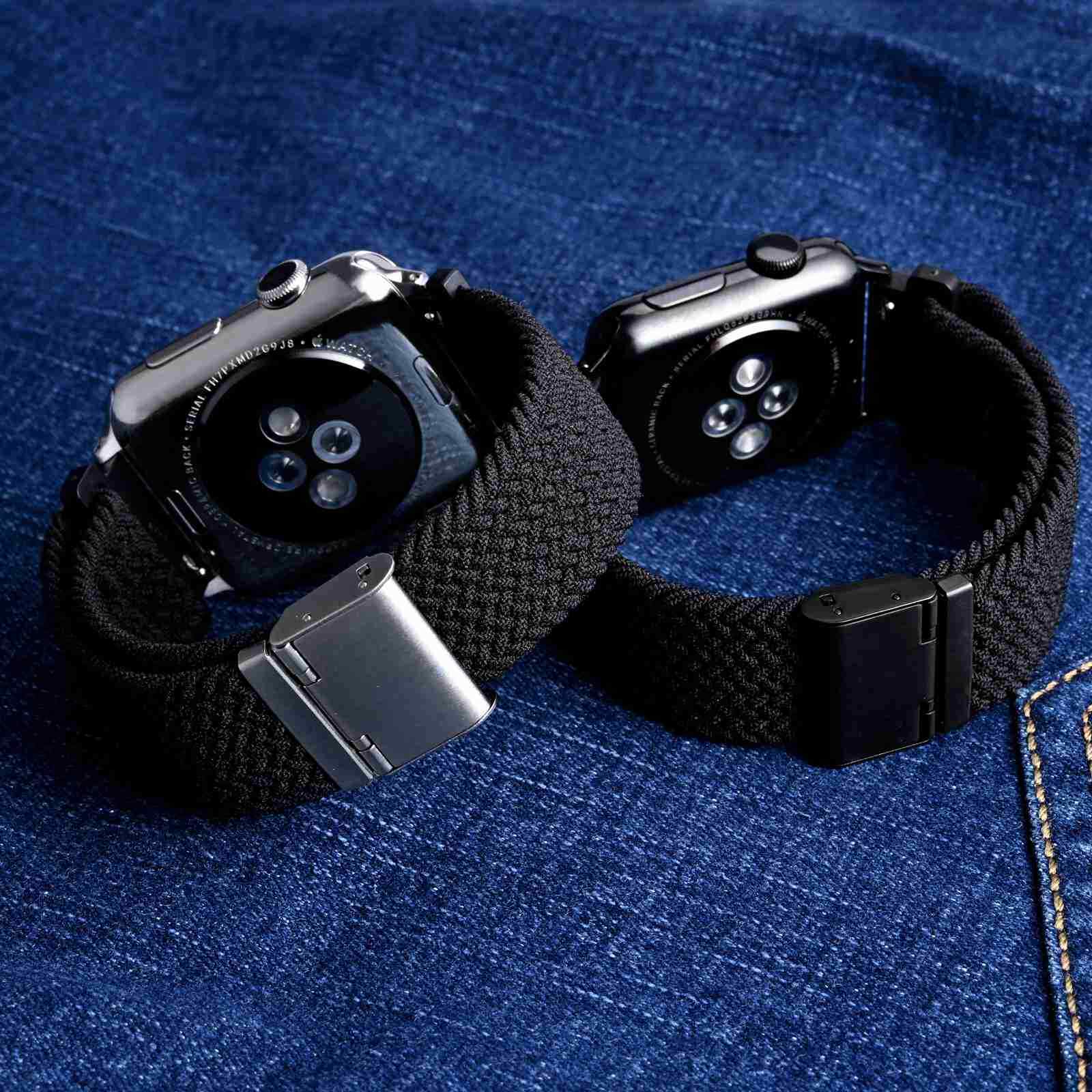 Wocci 2PCS Woven Nylon Watch Straps 18mm 19mm 20mm 21mm 22mm Quick Release