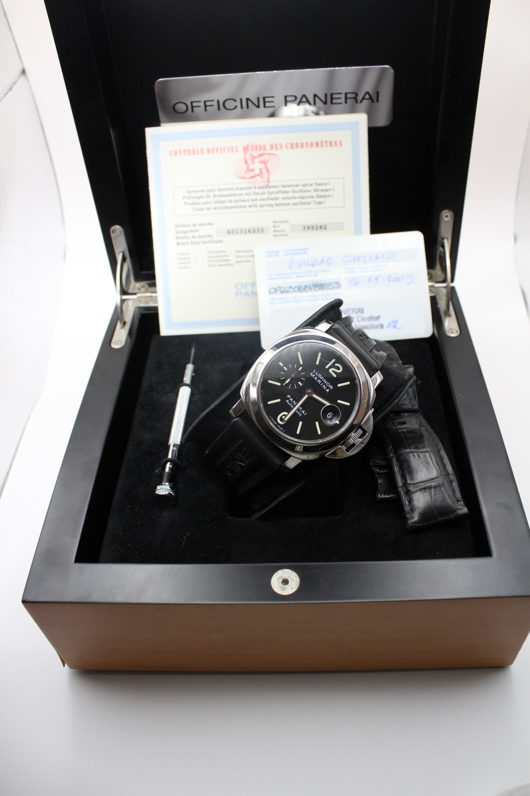 Panerai Luminor Marina Men’s Black Watch – PAM00104