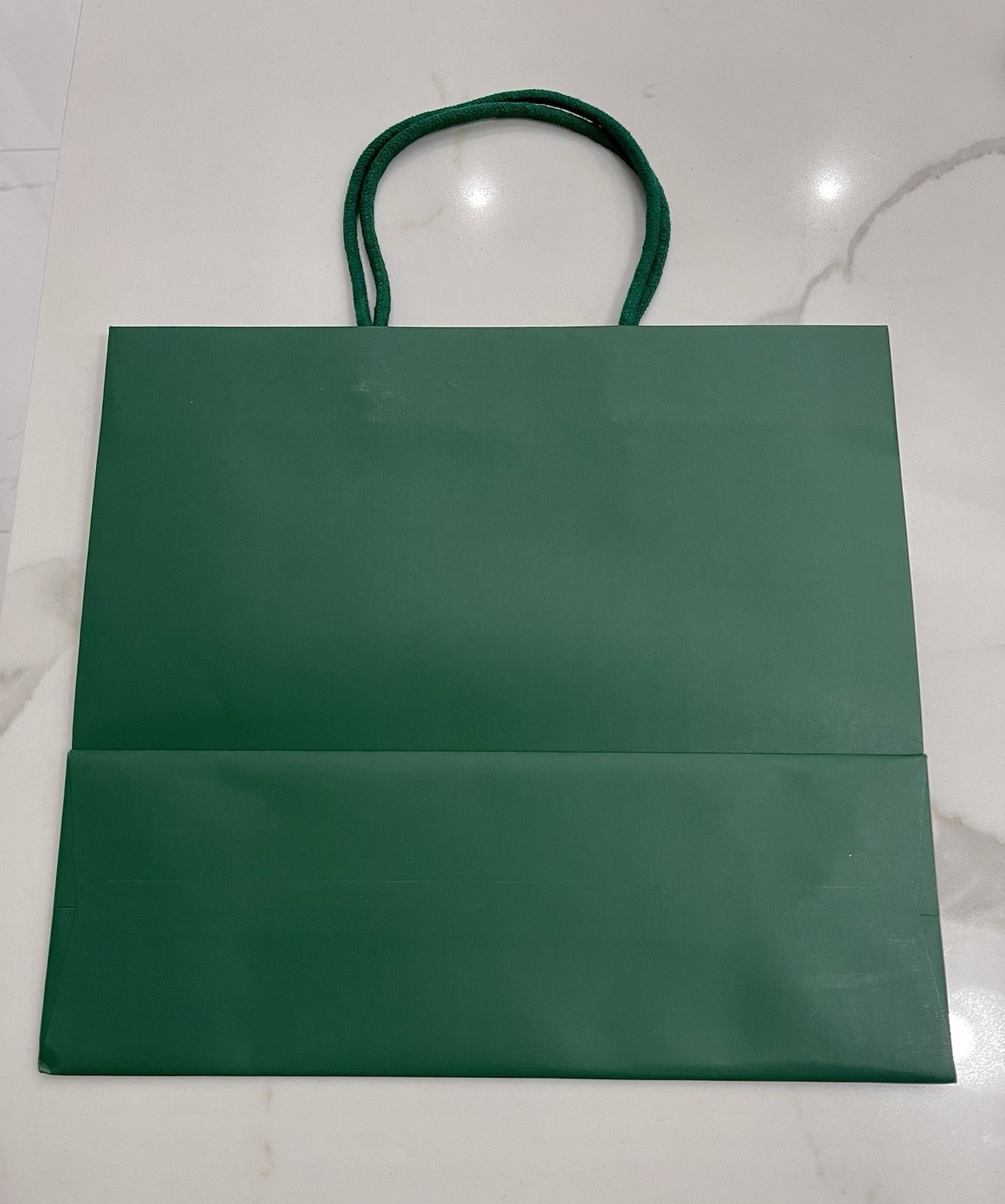 100% Authentic Rolex Green Medium Shopping Bag Fits Medium And Large Rolex Box