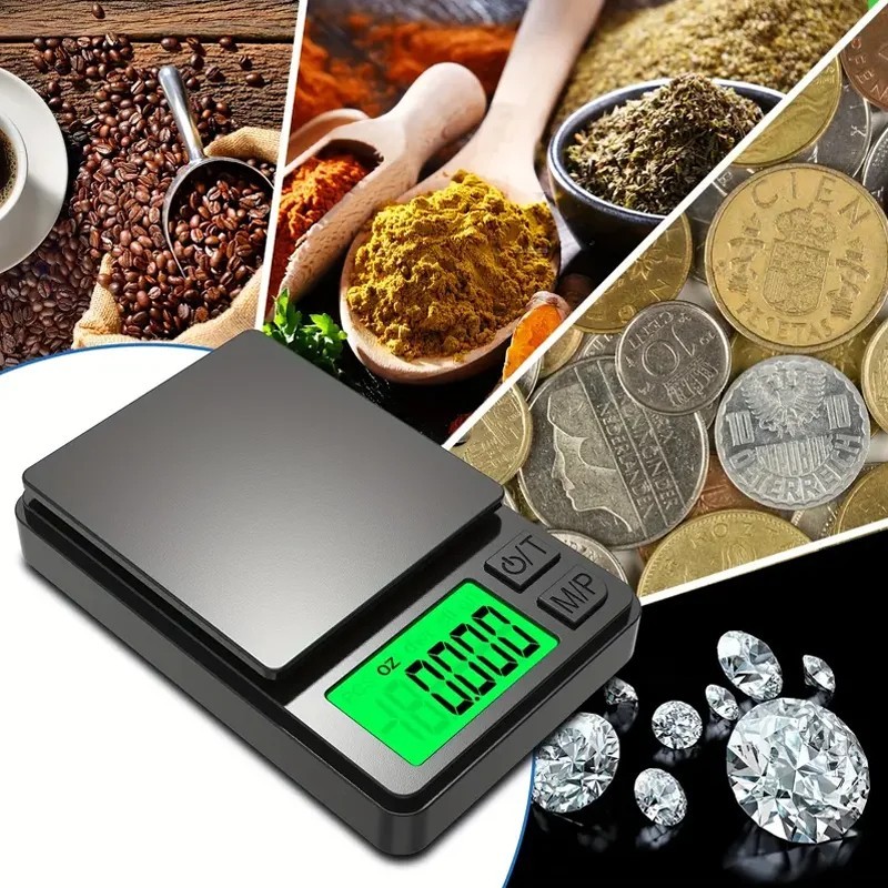 Pocket Scale, 1000G X 0.01G Precision Gram Scale, Small Digital Scale Grams Ounc