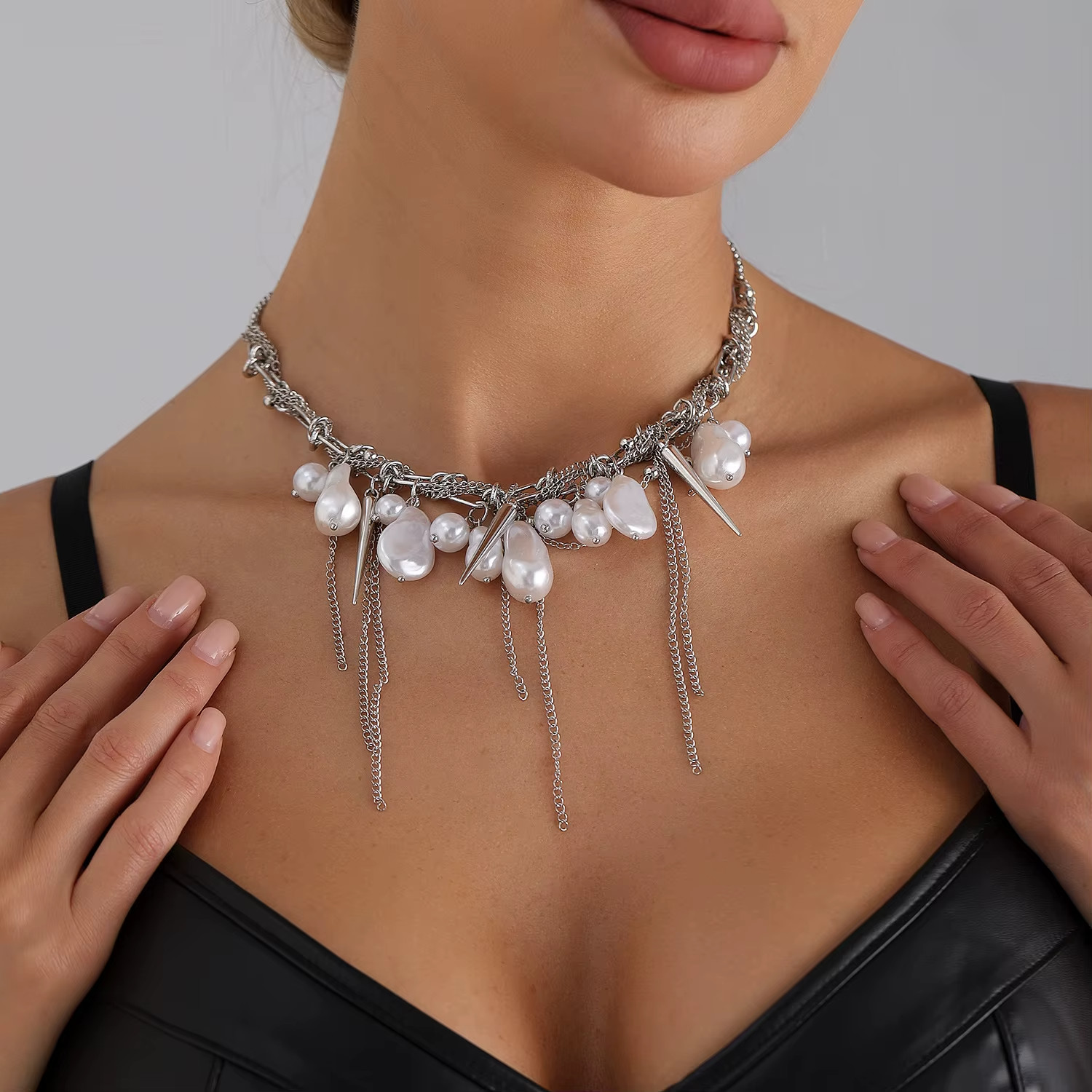 Imitation Pearl Necklace Women Trendy Choker Fashion Jewelry Sweet Girl Style