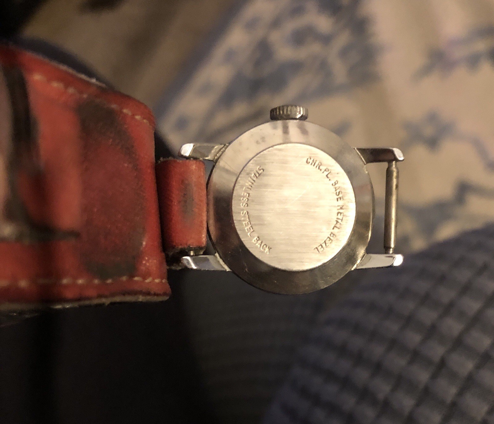 Vintage 1971 Ingersoll Mickey Mouse Mechanical Watch~24mm, Original Band~Runs ✅