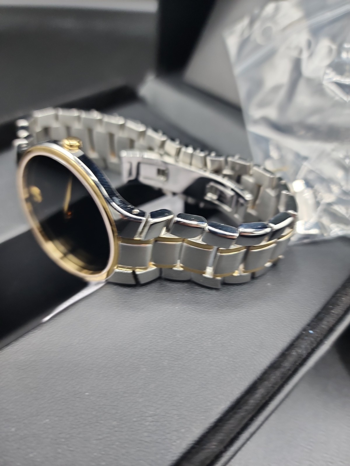 Movado Museum Serio Two Tone Men’s Wristwatch – New In Box & New Battery