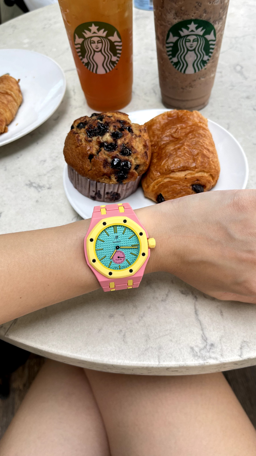 Luxury Custom Perfect Case/Band for AP X Swatch Royal Pop FULL CERAMIC SHIP NOW