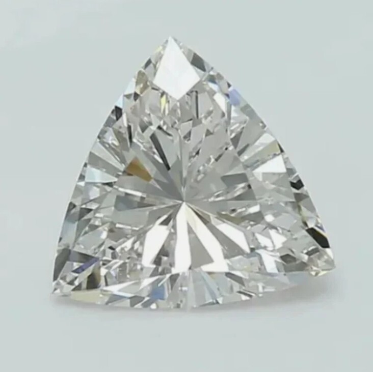 Lab-Grown Loose CVD Diamond 1 Pc Trillion 5 mm D Color IF Clarity Certified