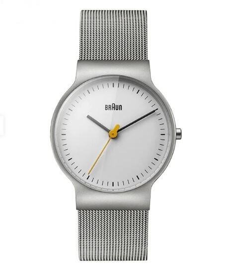Braun Ladies Classic Watch BN0211WHSLMHL with Silver Mesh Bracelet